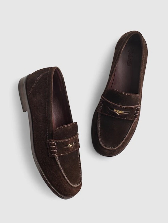 Madewell Shoes - NWOB Madewell The Grayson Penny Loafer in Suede Carob Brown 8.5
